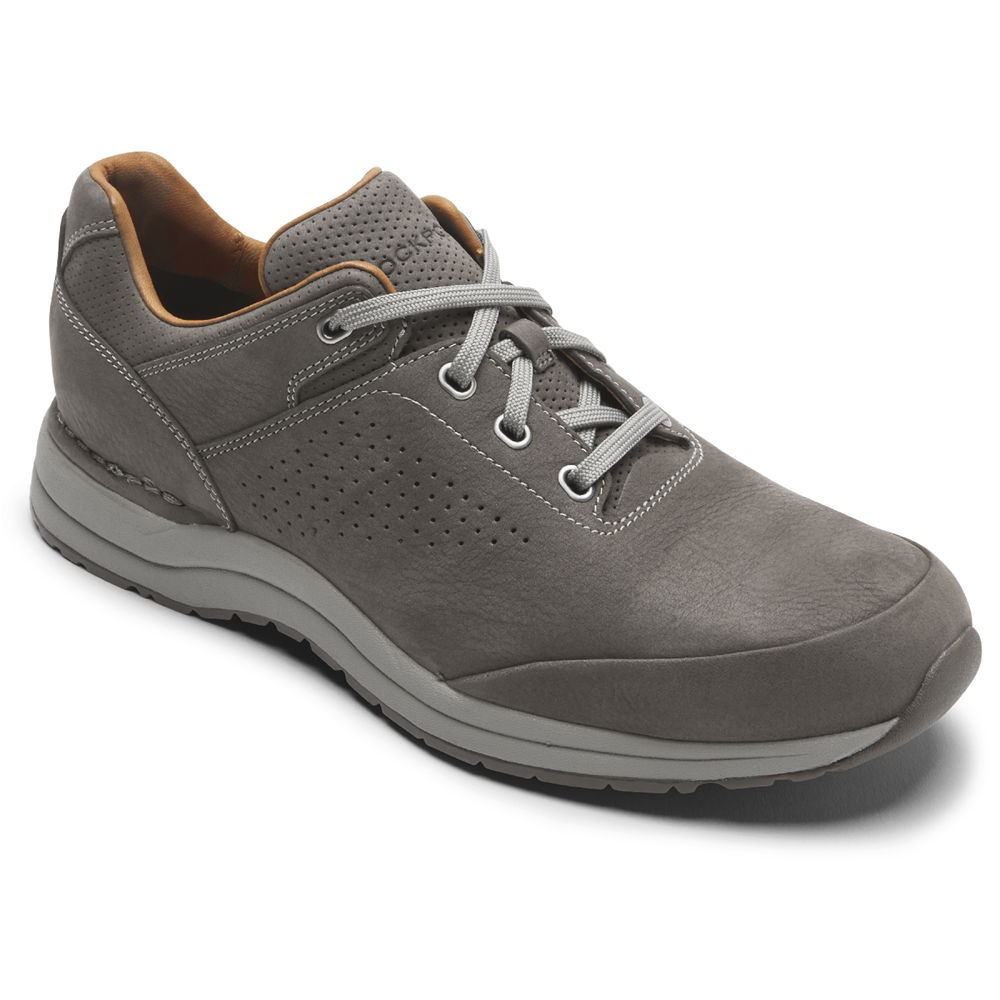 Tenis Rockport Homem Cinzentas Escuro - Edge Hill 2 Plain Toe - 80695OQUZ